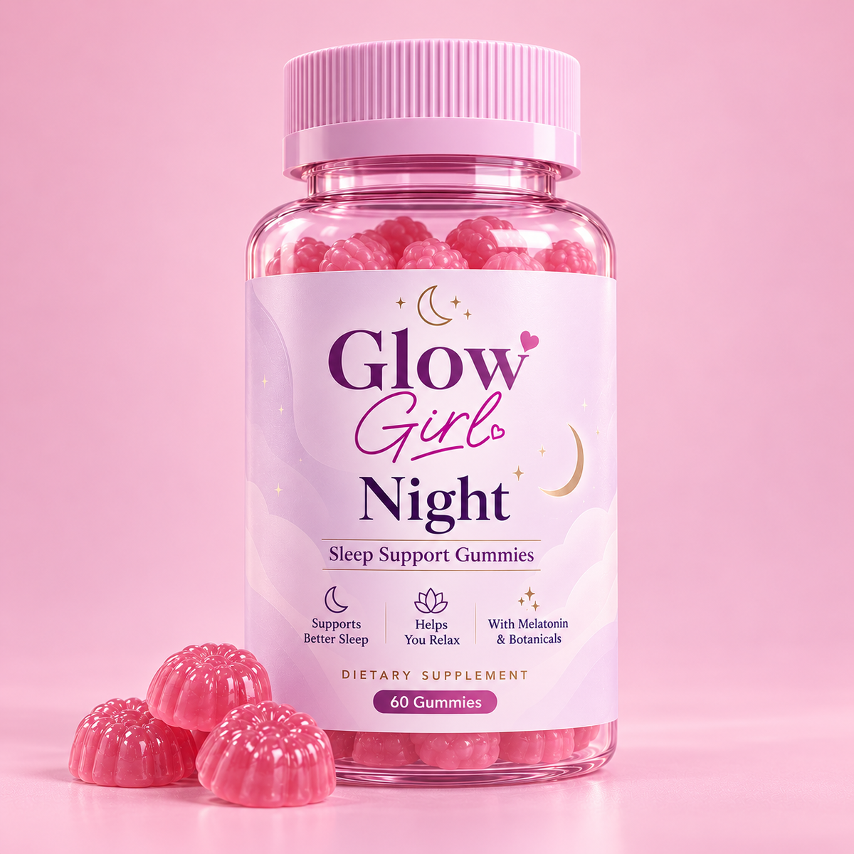 GlowGirl Night Mode Gummies bottle